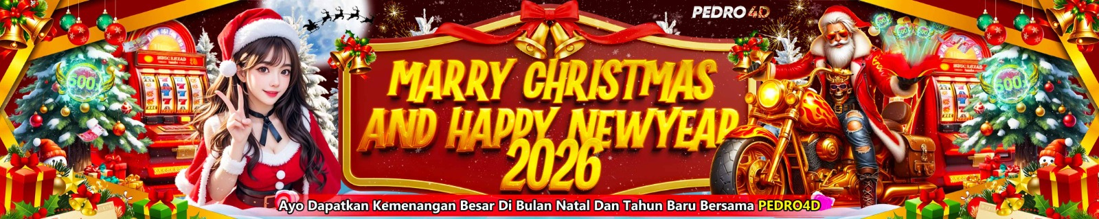 SELAMAT HARI NATAL DAN TAHUN BARU 2026 PEDRO4D